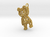 Teddy Bear pendant - ring, edges - 60mm 3d printed 