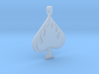 Flaming SPADE Jewelry Symbol Lucky Pendant  3d printed 
