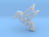 Geometric Hummingbird Pendant  3d printed 