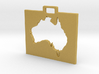 Australia Keychain 3d printed 