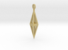 Brilliant Facets - Triangle Earrings 3d printed 