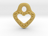Lacey Heart Pendant Charm 3d printed 