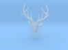 Stag with antlers comb hairpin 3d printed 