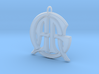Monogram Initials AAG Cipher 3d printed 