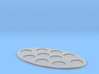 Oval Diorama Movement Tray - 25mm Round Slots 3d printed 