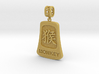 Chinese 12 animals pendant with bail - the monkey 3d printed 