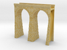 T-scale Stone Viaduct Section (2 Arches) - 75mm St 3d printed 