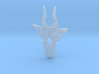 Geometirc Antelope Shaped Pendant 3d printed 