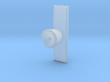 Door Knob with backing plate in 1:6 scale 3d printed 