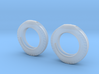 Spiral Ring Earrings 3d printed 
