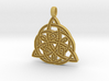 Knotwork Triquetra pendant 3d printed 