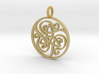 open Celtic knotwork pendant 3d printed 