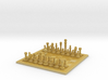1:20 Scale Chess Board with Pieces 3d printed 
