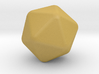 Icosahedron 1 inch - Rounded 2mm 3d printed 