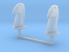 Chess Toppers - 2 Modernist Knights 3d printed 