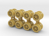 4 sets of 9mm Beadlock Wheels 3d printed 