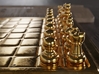 Miniature Unmovable Chess Set 3d printed Miniature Unmovable Chess Set Render Det02 Shapeways Gold