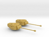 1/87 Scale M26 Pershing Tank Turrets (2) 3d printed 