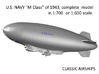 US Navy M Class Envelope 3d printed Note the decal positions.