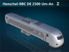 Henschel-BBC DE 2500 Um-An  Z [body] 3d printed Henschel-BBC DE 2500 Um-An Z top rendering