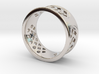 GEOMETRICALLY PATTERNED RING SIZE 10 3d printed 