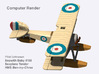 Sopwith Baby 8188 (full color) 3d printed 