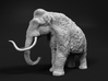 Woolly Mammoth 1:220 Standing Female 3d printed 