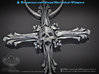 Human Skull Pendant Jewelry Necklace, Cross Bone 3d printed 