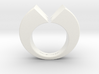 Lovers Ring 02 Angular D19mm Size 9 3d printed 