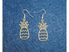 Pineapple Earrings 3d printed 
