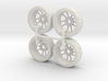 Miniature Konig Heliogram Rim - Tire & Rim - 4x 3d printed 
