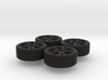 Miniature Enkei SVX Rim & Tire - 4x 3d printed 