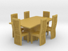 Marble Style Table And Chairs Scaled 3d printed 