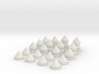 Collective Chess Full Set of Plain Pieces 3d printed 
