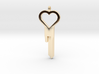 Heart Design Key Blank for CustomChastity Lockset 3d printed 