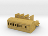 HO/OO Hornby style 2-axle Brake 3rd class Chain 3d printed 