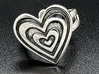 Heart of Hearts Ring 3d printed 