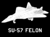 Su-57 Felon 3d printed 