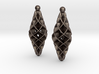 Double Spiral Star earring pair 3d printed 