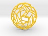 Interwoven icosidodecahedron 3d printed 