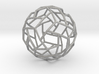 Interwoven icosidodecahedron 3d printed 