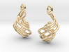 Convoluted Earrings 3d printed 