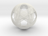 Icosahedron vertex symmetry weave 2 3d printed 