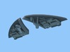 1/350 Klingon BOP Detail and Torpedo Launcher Set 3d printed 