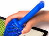 Textured Conical Pen Grip - large with button 3d printed 