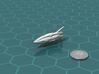 Alyeska Battleship 3d printed Render of the model, with a virtual quarter for scale.