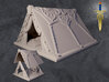 Elven Tent with Removable Side Panels 3d printed Model Render