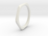 Thin hex nut ring 3d printed 