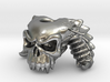 Silver Skull Bead - Demon 3d printed 