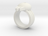 BJD, Triple Band Skull Cosplay Ring, size 11 3d printed 